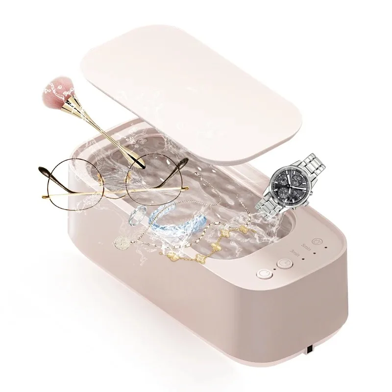 High-Frequency Ultrasonic Cleaner Machine for Deep Cleaning Glasses Jewelry Watch Straps - Vibrating Cleaning Device