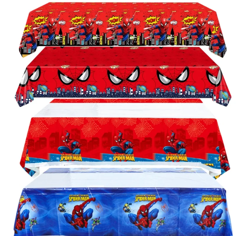

Avengers Spiderman Tablecloth Decorations Superohero Spiderman Theme Party Disposable Table Cover for Kids Birthday Party Favors