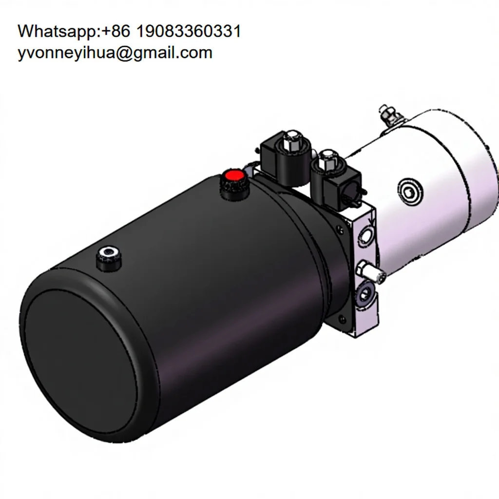 

CUSTOMIZED HYDRAULIC POWER UNIT POWER PACK DC 24V 2.2KW Pump 1.6cc Single Acting Double Speed For Car Tipper
