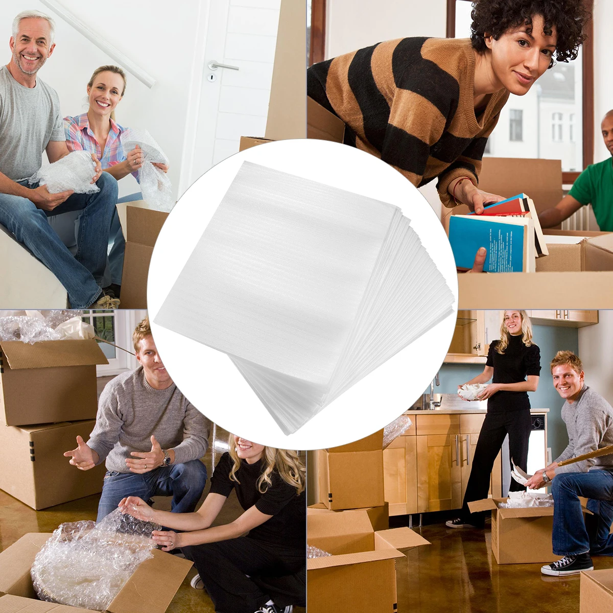 100pcs Shockproof Packaging Bags Epe Pearl Cotton Wraps For Glassware Plates China Reusable Scratch Resistant Pouches 15X20Cm