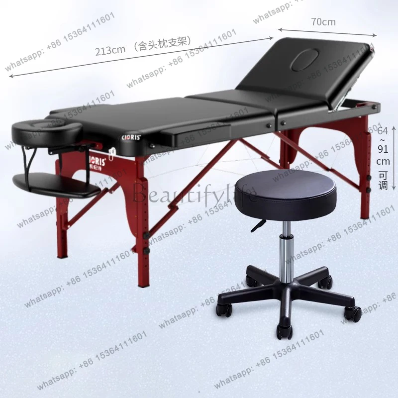Cervical Spine Eyelashes Massage Bed Household Multi-functional Massage Table Fold Portable Lettino Per Massaggi Salon Furniture