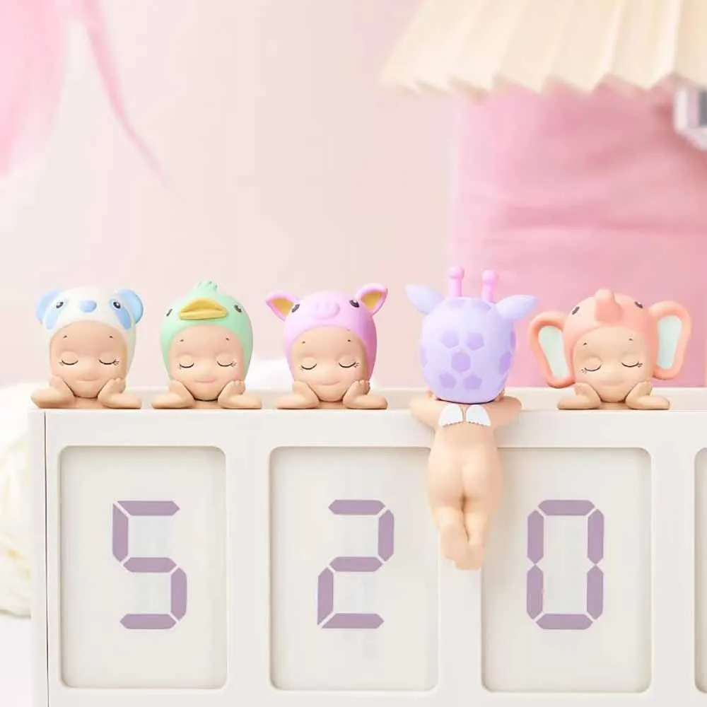 Sonny Angel Sleeping Angel Series กล่องตาบอดแฟชั่นเล่น Kawaii มินิอะนิเมะตัวเลขของเล่นตกแต่ง Limited Edition Surprise กล่อง