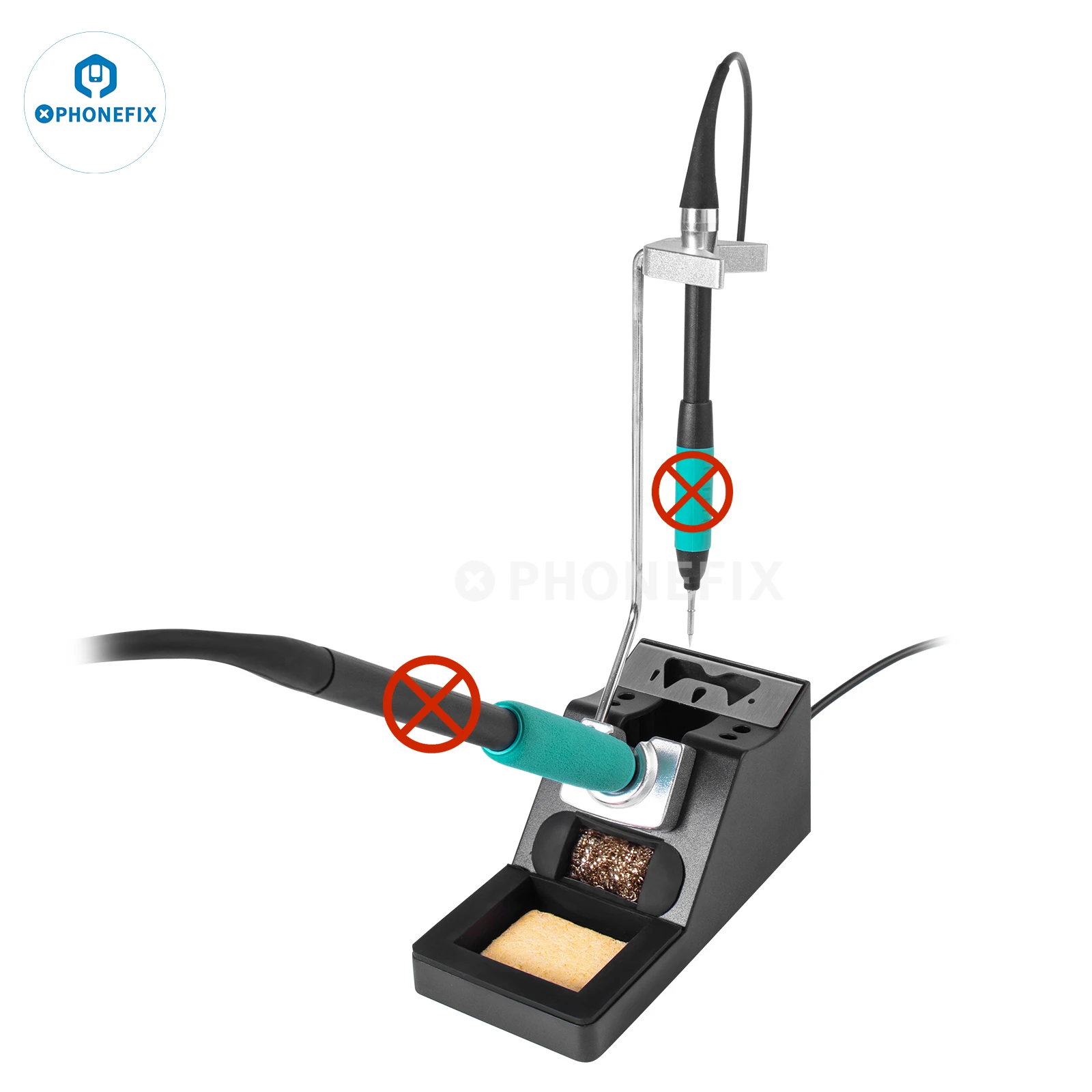 Universale T210 T245 T115 supporto per maniglia di saldatura Base di sospensione in metallo per JBC Sugon Aifen Aixun i2c maniglia di saldatura