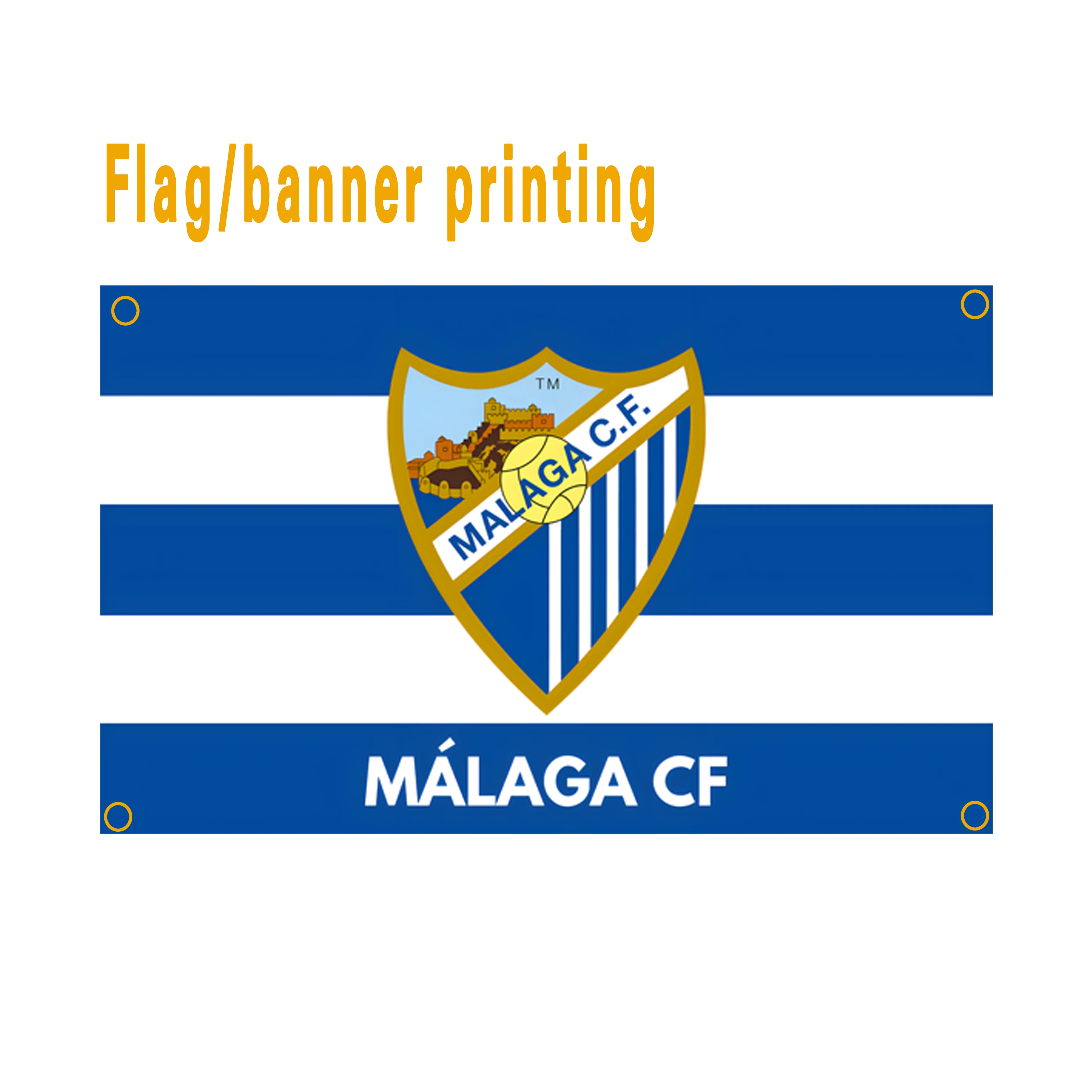Malaga Football Club Flags Banners - Professional Team Logo Printing Spain Fans And Clubs CF