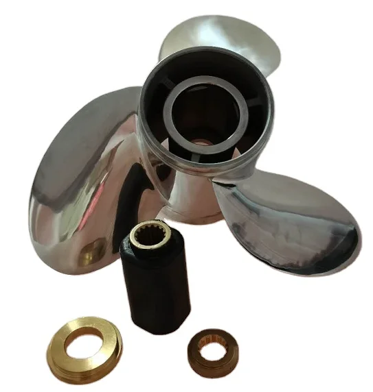 

3 Blades 15.25X19 R/L OUTBOARD PROPELLER Stainless Steel Propeller Interchangeable MARINE PROPELLER