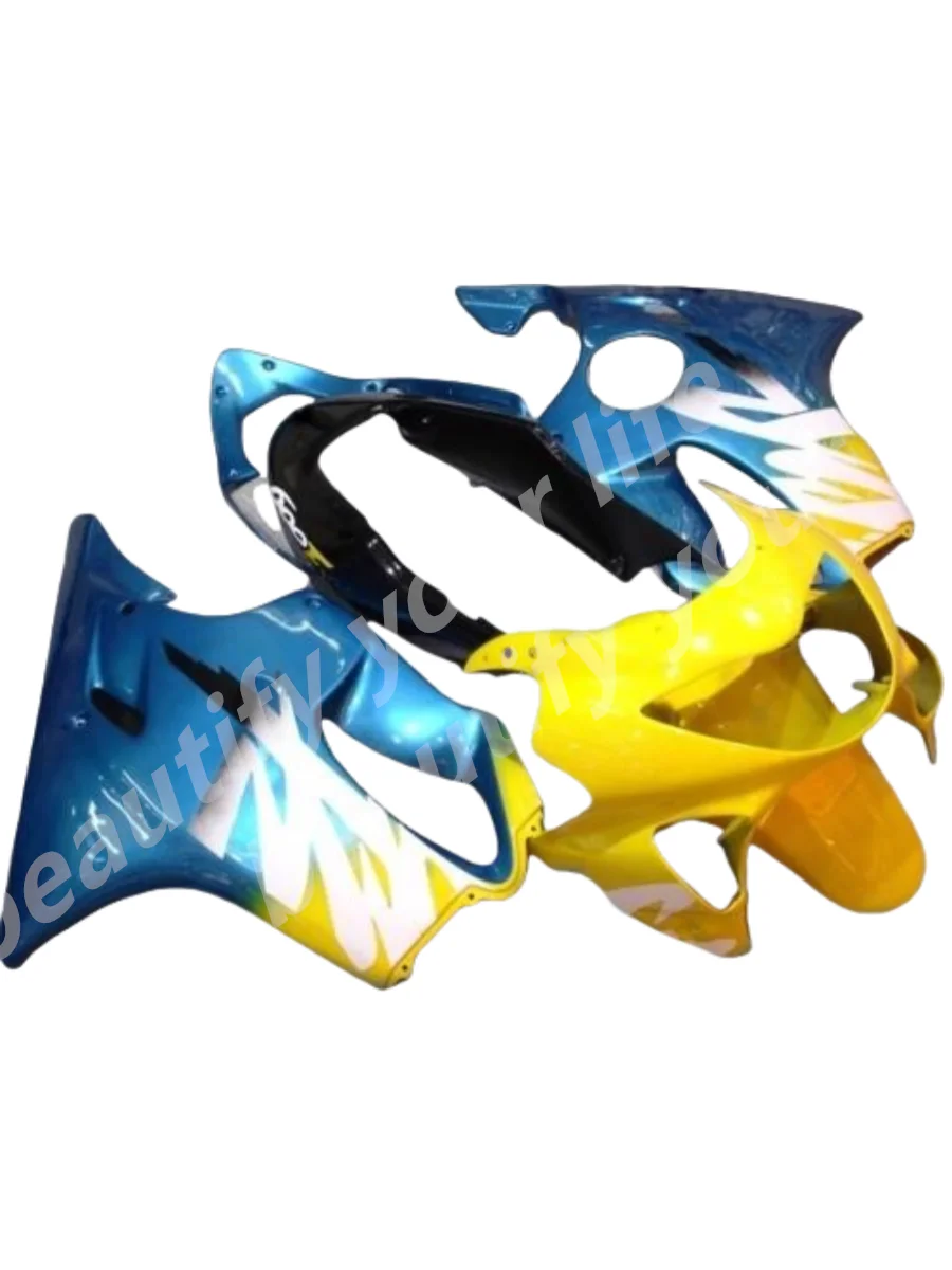 Perfect Fitment Motorcycle Fairings Kit for HONDA CBR600F4 1999 2000 CBR600 F4 CBR F4 99 00 Injection Bodywork Set blue yellow