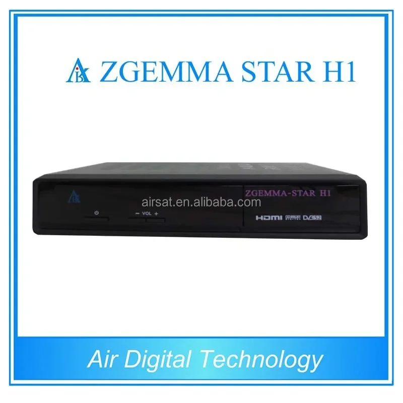 Zgemma H1ดาว1080P ลินุกซ์ OS ทีวีถอดรหัสสองจูนเนอร์ในตัว DVB-S2 + C กับ CA