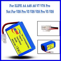 Original Lithium Battery for ILIFE Vacuum Robot, 14.8 V 4000mah, For A4, A4s, V7, A6, V7s Plus, INR18650, M26-4S1P
