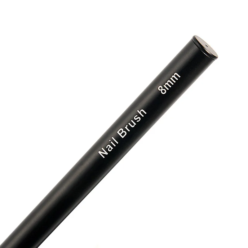 5/7/9/11/15/18mm Black Handle Art Liner DIY Painting Brush Drawing Lines Stripe Flower Painting Pen UV Gel Brush