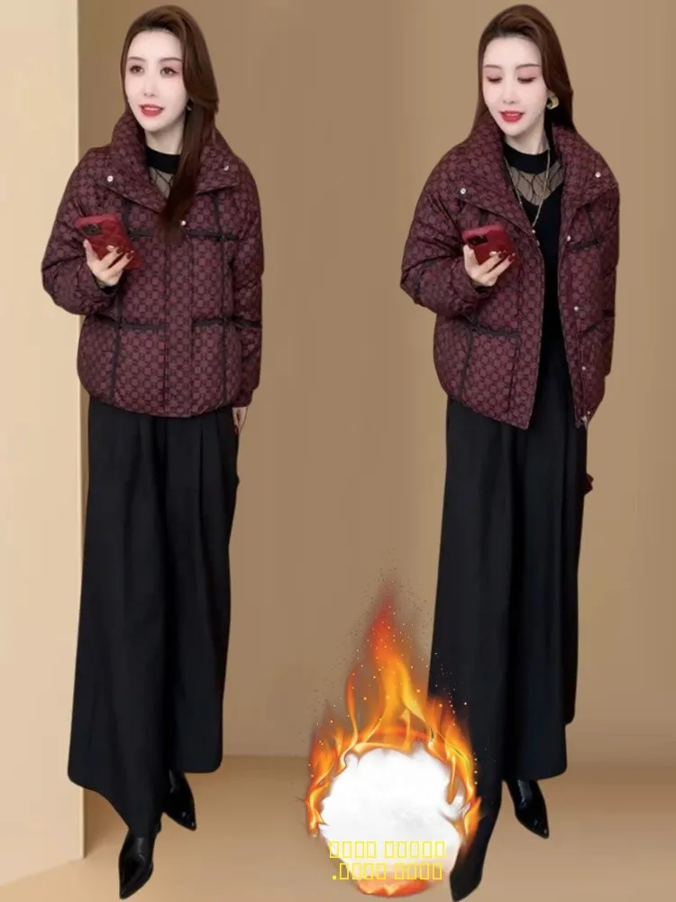 

Модная утепленная женская зимняя куртка с воротником-стойкой, в стиле ретро, корейский стиль, с длинными рукавами, на молнии