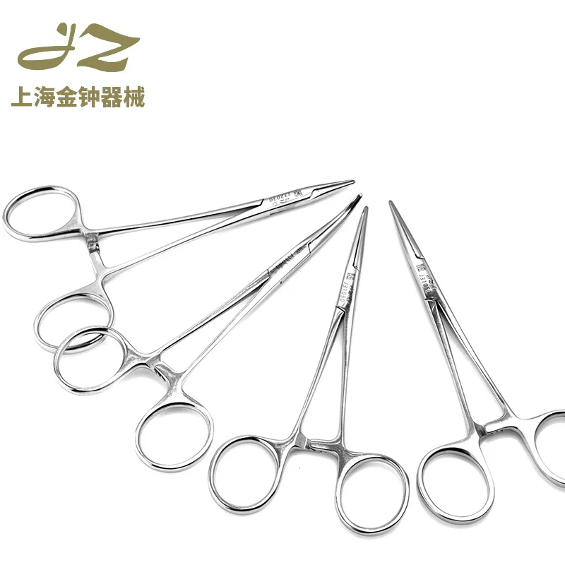 جينتشونغ الفولاذ المقاوم للصدأ الطبية سميكة رقيقة إبرة حامل الجراحية ملقط الأوعية الدموية الأنسجة F #2