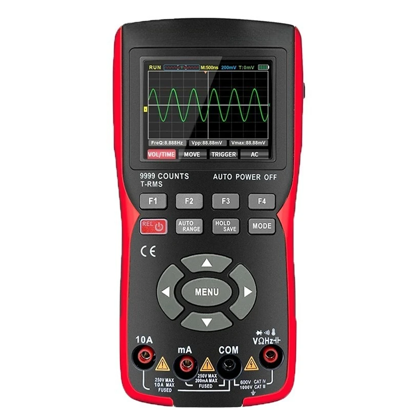 Handheld digital oscilloscope multimeter 10M bandwidth high-precision color screen 2-in-1 auto repair oscilloscope