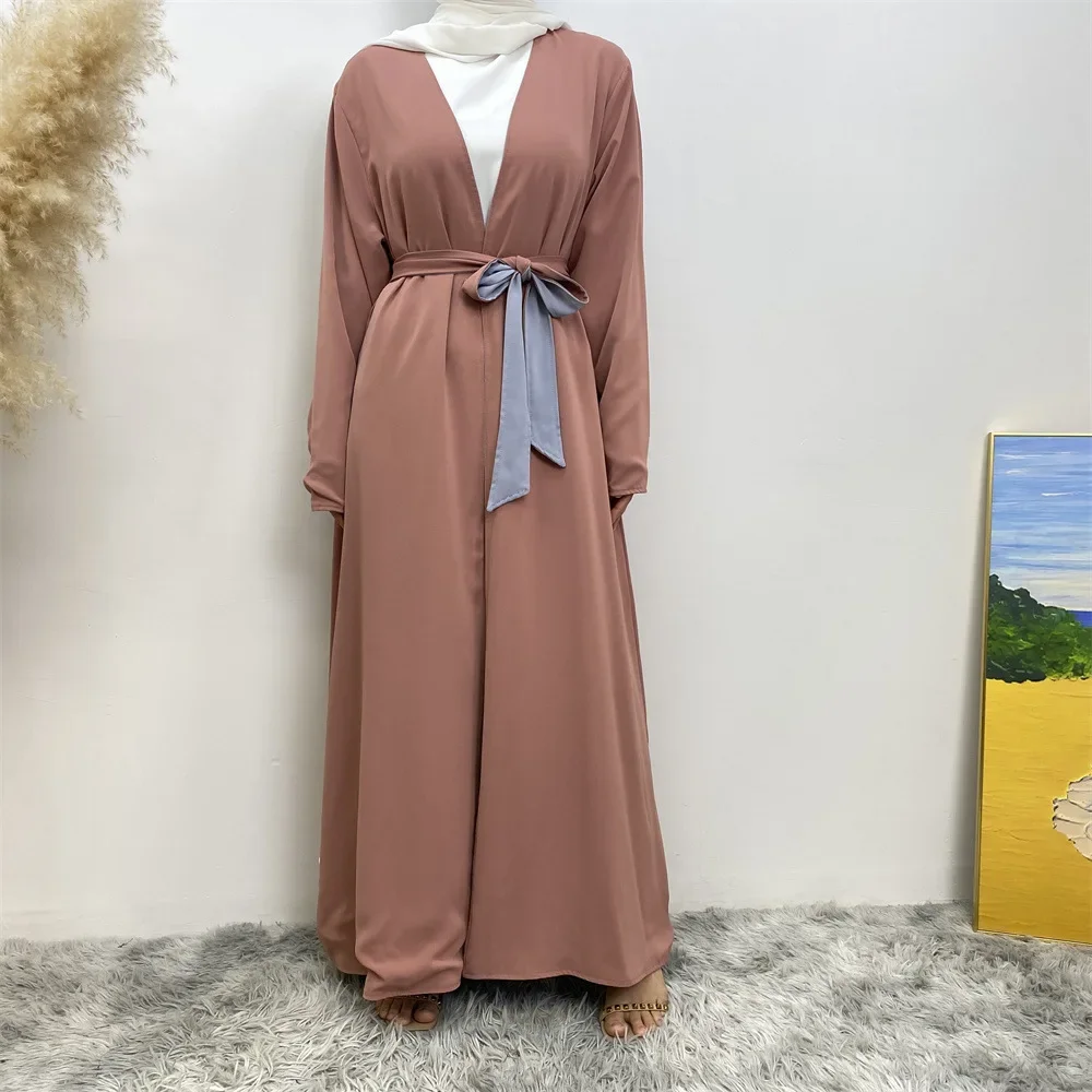 Reversível aberto abaya muçulmano feminino aberto quimono cardigan maxi vestido turquia kaftan árabe islâmico longo robe dubai eid ramadan abayas