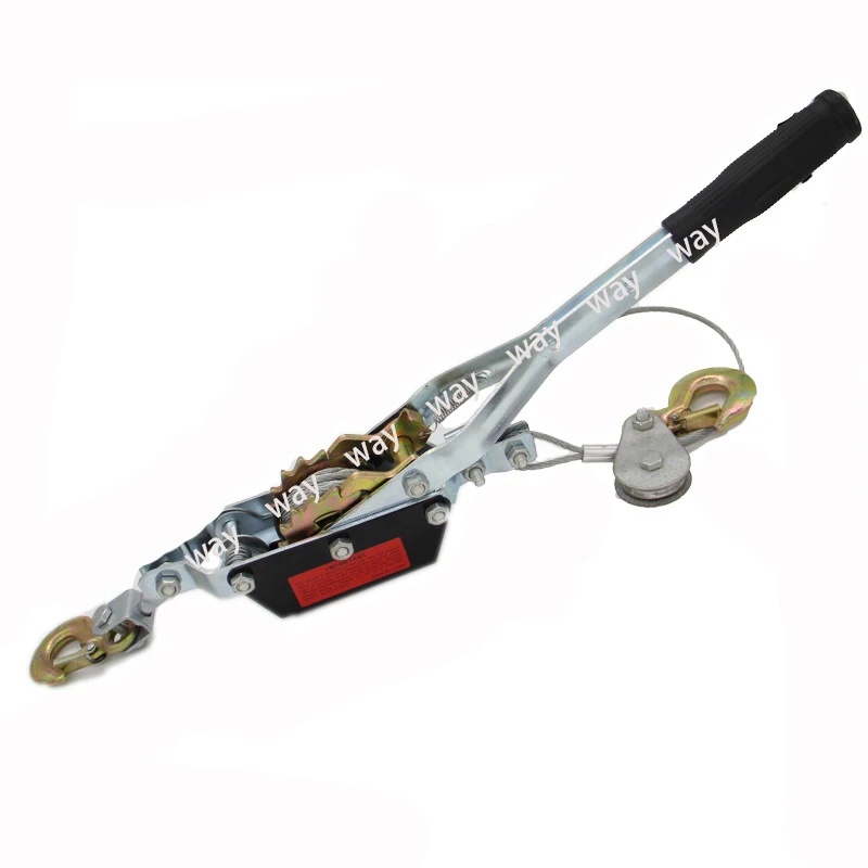 New 2T Hook Cable Puller Anti-reversal Brake Buckle Wire Tensioner Double Hook Liner Hand Winch Puller For Garden Boat Spot