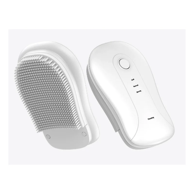 แปรงทำความสะอาดด้วยคลื่นเสียง M04K เครื่องขัดผิวไฟฟ้าสำหรับใช้ในบ้าน เครื่องนวดตัวในห้องอาบน้ำ ช่วยขัดผิว