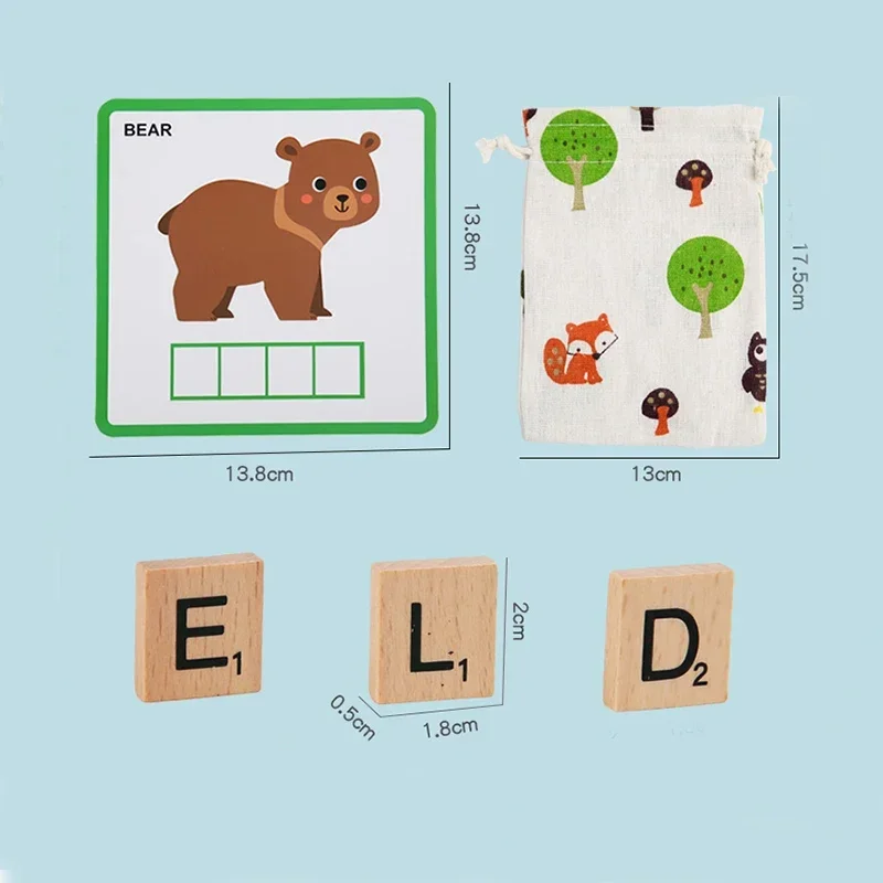 Lernspielzeug, 100 Stück, See and Spell Lernspielzeug, passendes Buchstaben-Buchstabierspiel, Visier, Wörter, Spiele, pädagogisch