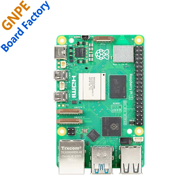 Raspberry Pi 5 Complete Full Kit PCIE-NVME-SSSD + LCD + CASE + Power + DIY + UART-Cable +RTC-BOX +SD Or Only PI5 4GB 8GB Board