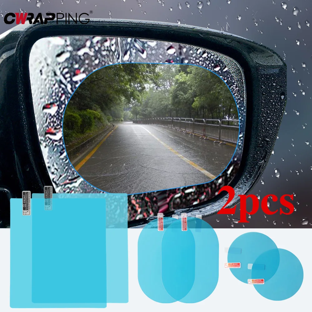 Auto Stickers Car Protective Rearview Rainproof Waterproof Mirror Film DIY Side Anti Fog Decal for Motorcycle Car Accessories