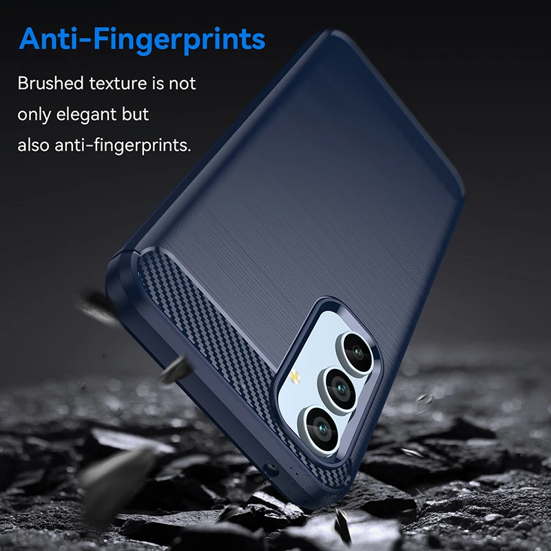 Luxus-Kohle faser gehäuse für Samsung Galaxy A50 A51 A52 A54 A55 A70 A71 A72 A80 A81 A82 A90 stoß feste Silikons chutz hülle