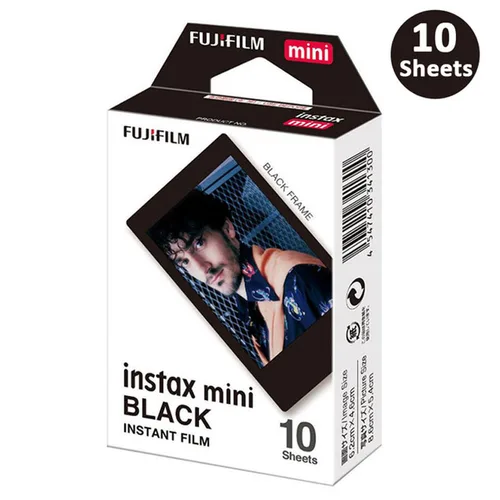 Imagen 2 del producto Fuji-Película de marco negro para cámara Fujifillm Instax Mini 12, 9, 8, 7s, SP-1 para impresora/2, 10-30 hojas