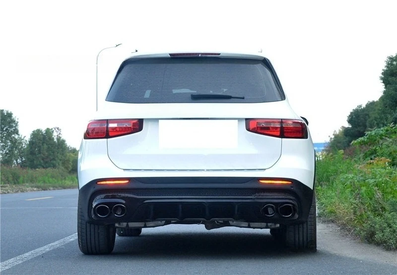 Rear Lip Exhaust Tip for Mercedes GLB, AMG Style 4 Outlet Tailpipe,FOR GLB35 GLB45 Compatible, Car Modification Accessories