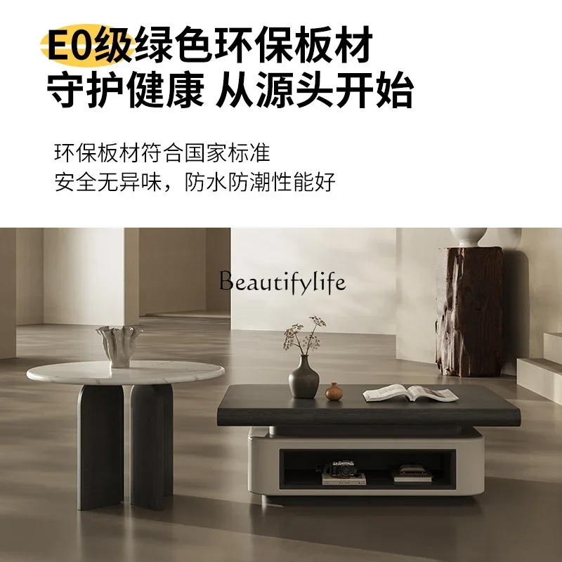 

yj21 Medieval style household living room 2025 new modern small apartment coffee table