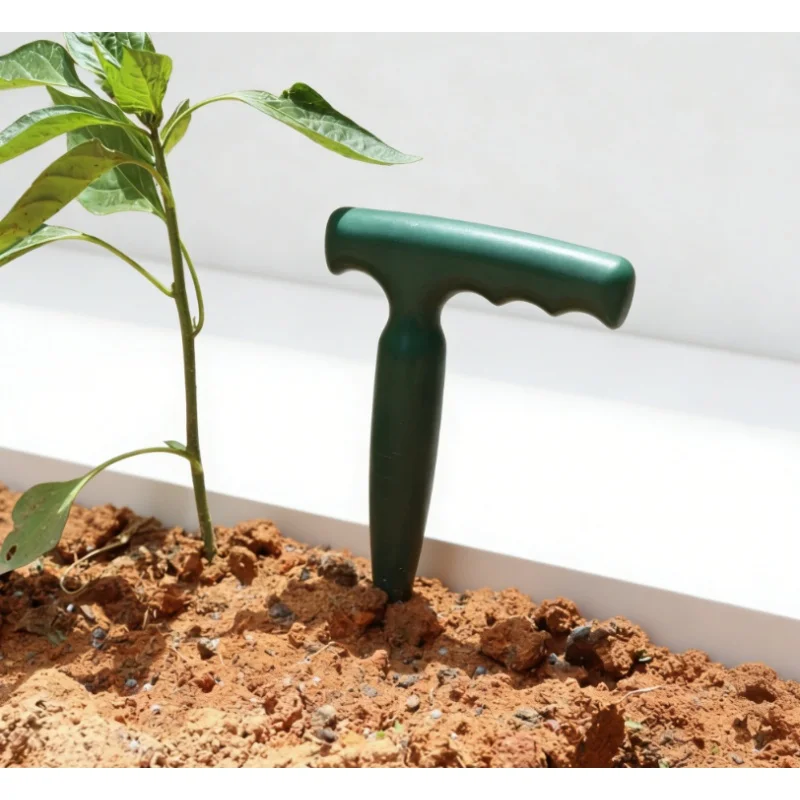 1PC Long Handle Plastic Garden Seedling Hole Digger Plant Transplanter Hole Digging Tool for Gardening