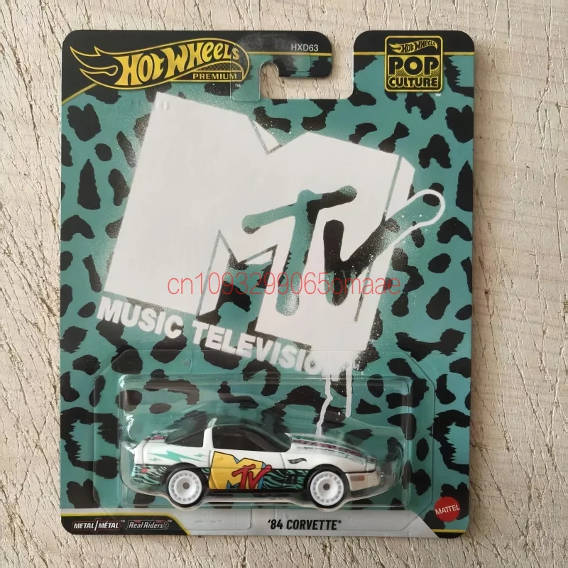 Hot Wheels Genuine 1 64 Diecast Alloy 84 Corvette Sports Car Hxd63 Pop Culture Series Mtv Collectible Model Cool Gifts For Fans view 4