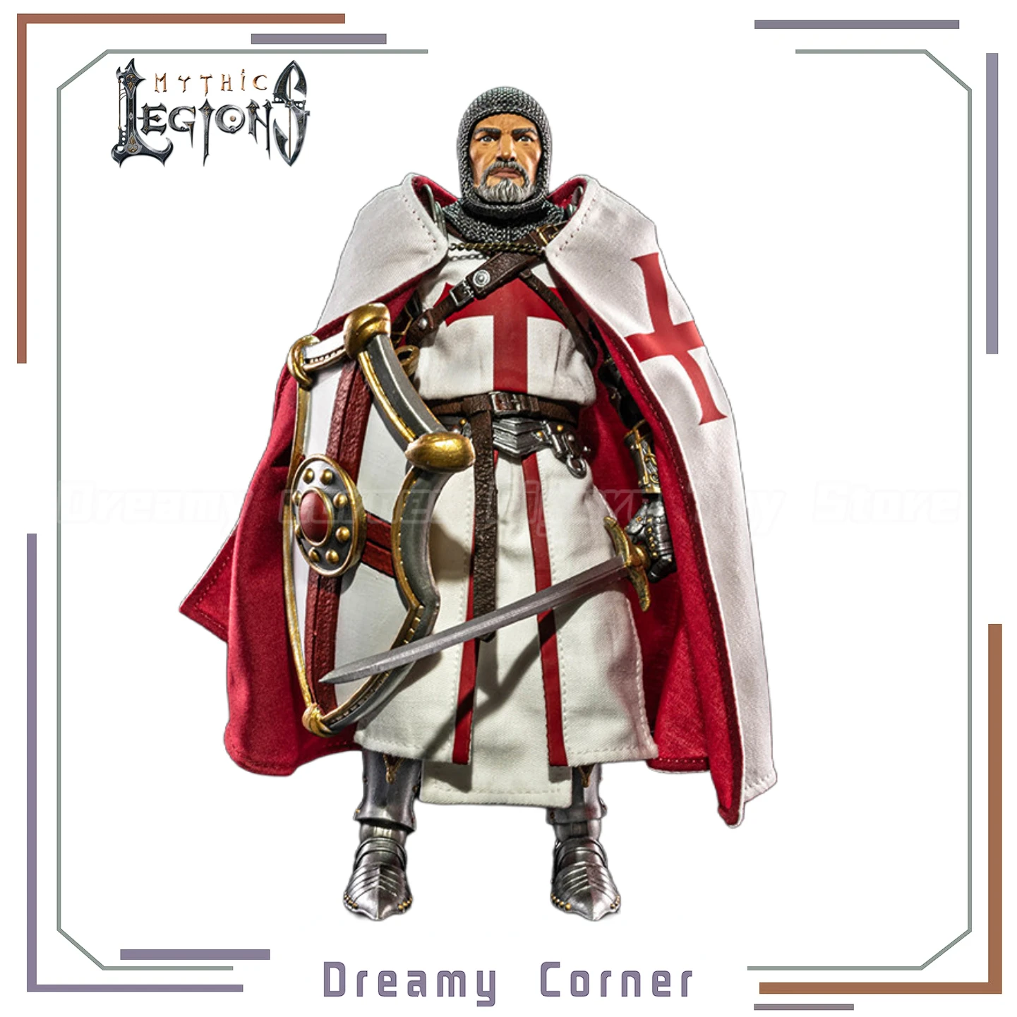 【Op voorraad】Originele Four Horsemen Studios Mythic Legions All-Stars 6 Sir Enoch 1/12 Action Figure Speelgoed