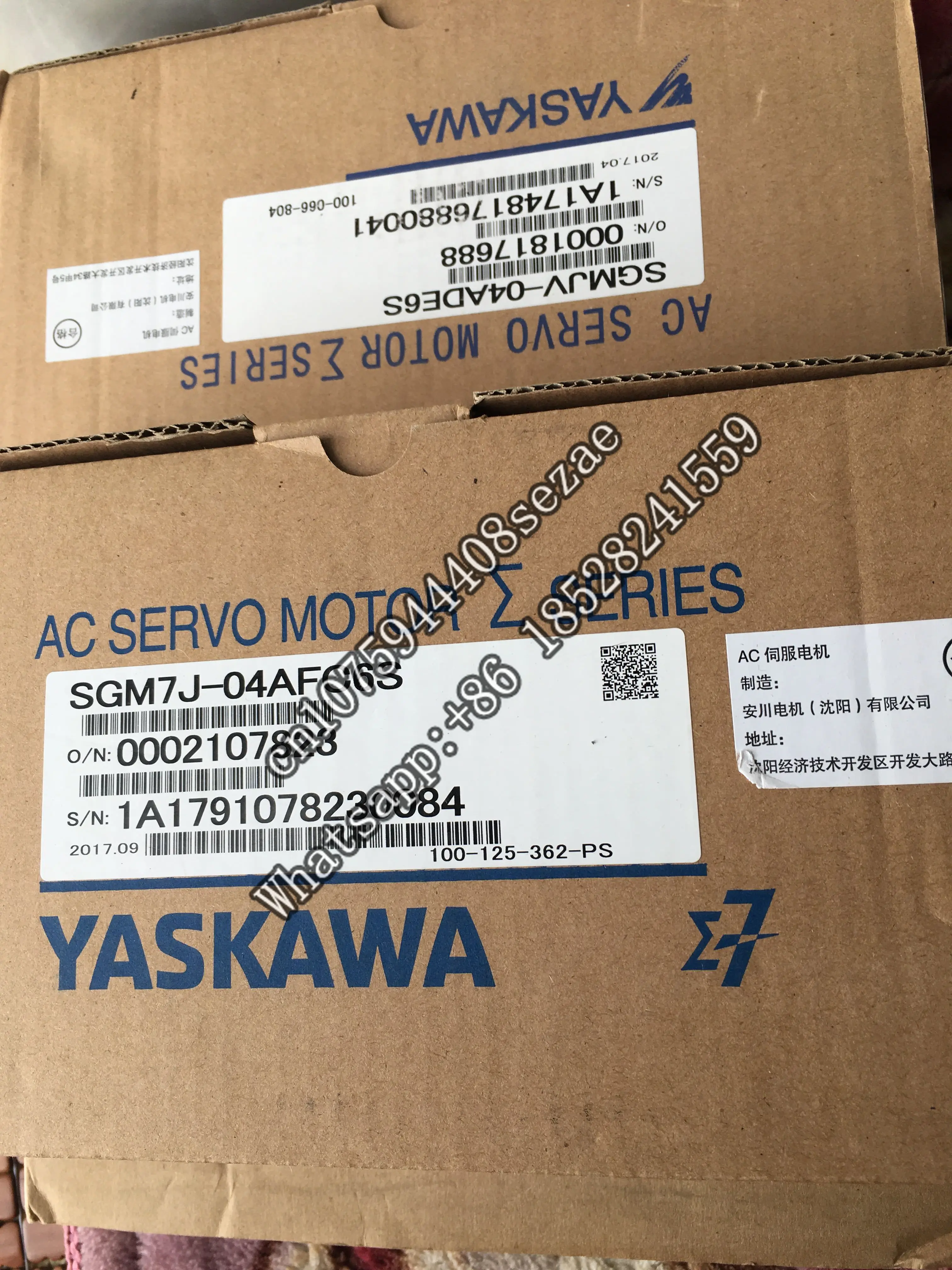 Original drive unopened SGMJV-04AFC6S/04ADE6S one-year warranty supporting motor also has the same price