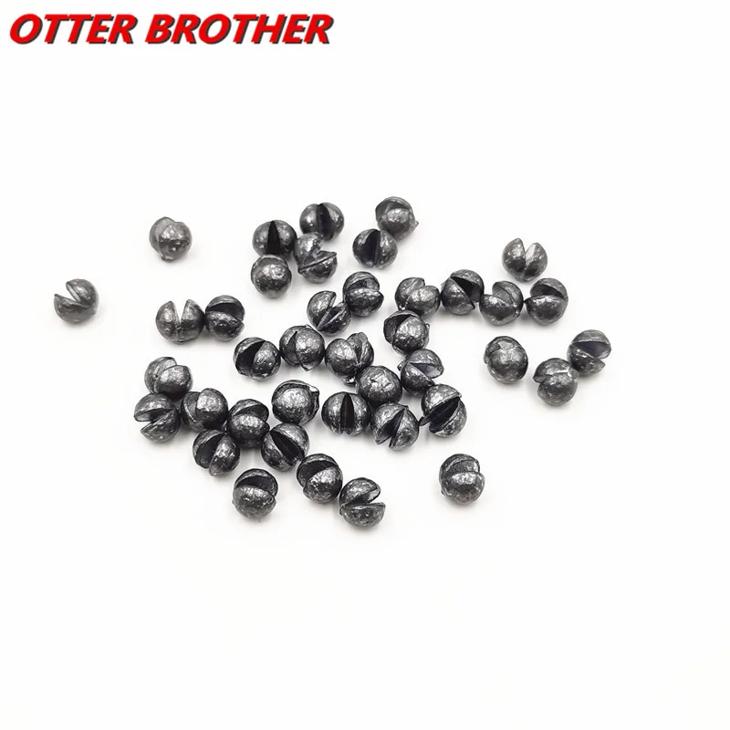 20pcs/lot Carp Fishing Solid Oval Split Shot Lead Explosion Sinker Fishing Lure 0.5g- 2gweight Auxiliary Fishing Tackle