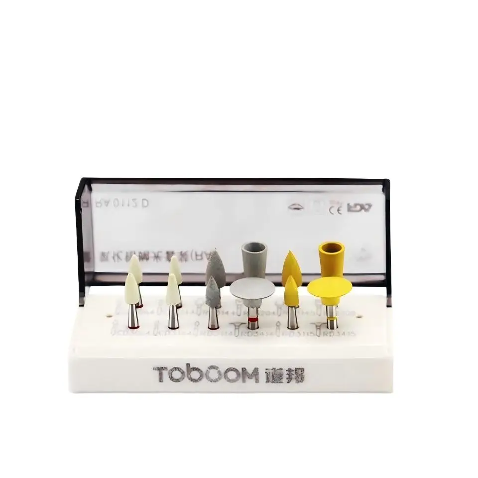 Zirconia Diamond Polishing Kit RA Dental Silicone Polishers Wheel Cups Points Set For Ceramic Crown Finishing Operatory