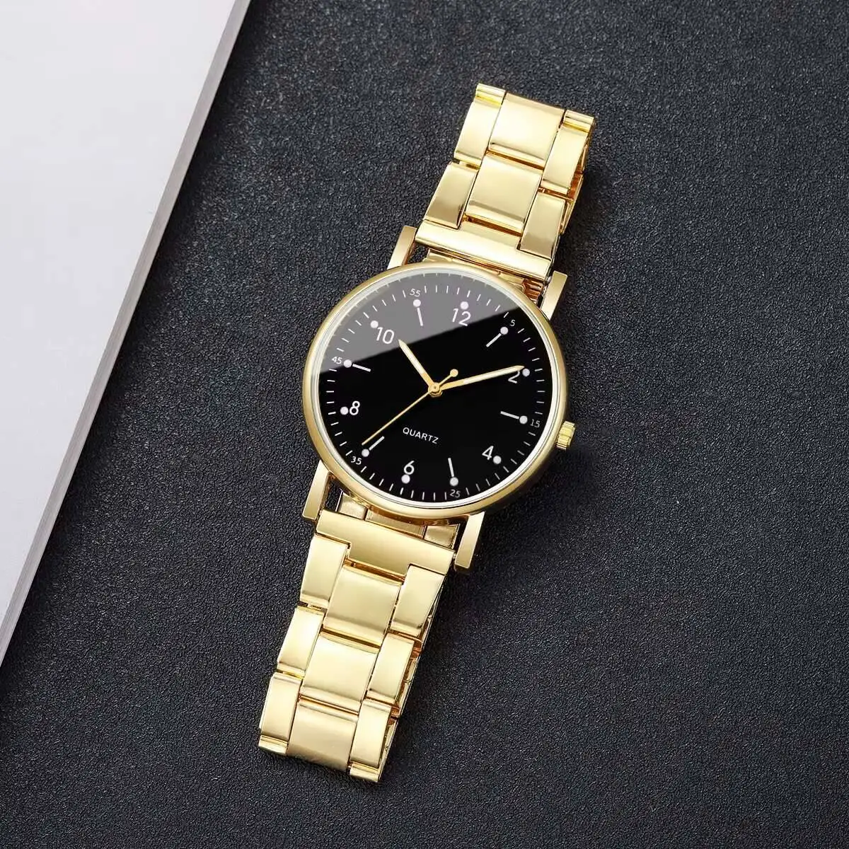Fashion Women Watches Casual Arabic Dial  Alloy Band Wristwatch for Ladies Clock Reloj Mujer（Without Box）