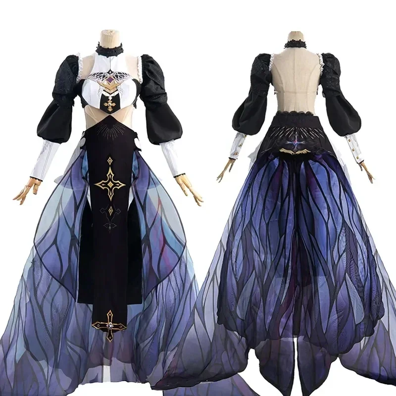 Aponia Cosplay Costume Game Honkai Impact 3 Aponia Dress Halloween Nun Uniform Cosplay Wig Women Suit Role Play Outfits Dress