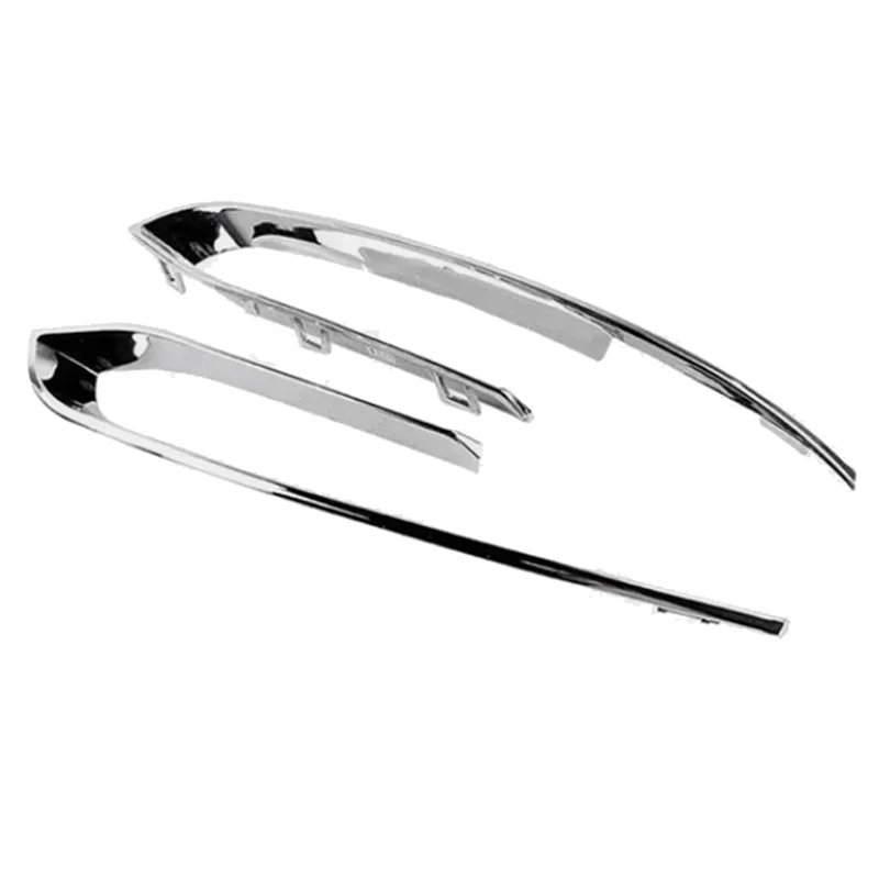 รถกันชนด้านหน้ากันชนกระจังหน้า Bright Strip 51117331769 51117331770 สําหรับ BMW 5 Series F10 F11 F18 2014-2017-AC17