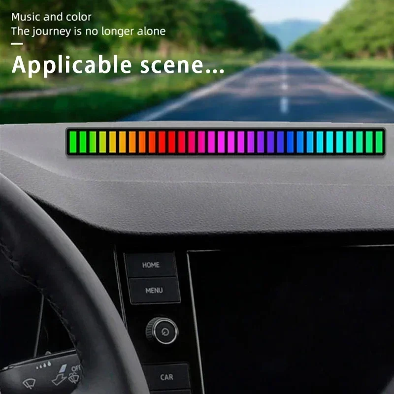 スマートLEDライトバー,音楽,アンビエントピックアップ,アプリケーションコントロール,コンピューター,ゲーム,デスクトップ装飾,32 LED