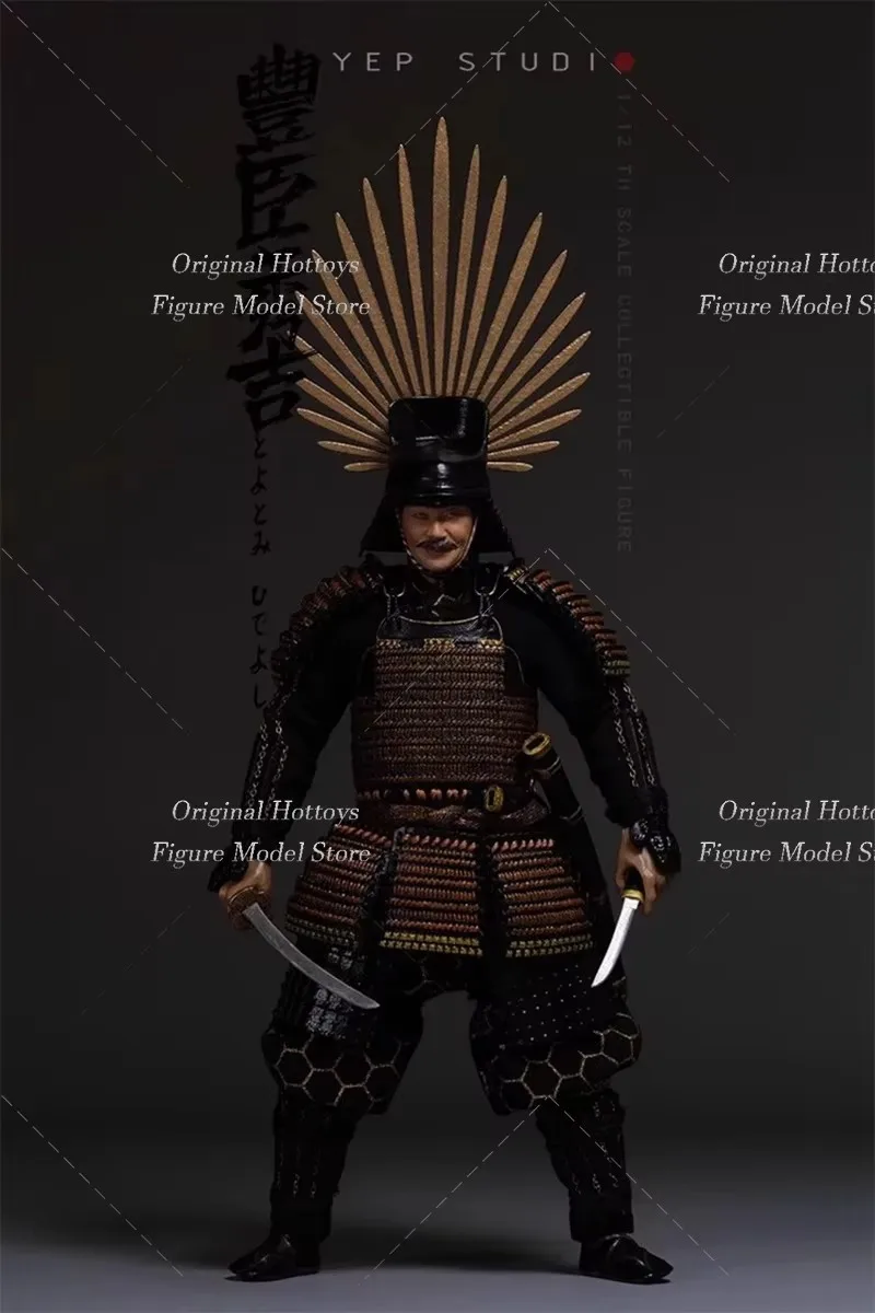 YEP STUDIO NR.0009 1/12 Żołnierz Toyotomi Hideyoshi Japoński Strateg Wojskowy z Epozy Wojny Wielkiej, Pełny Zestaw, Figurka Akcji 6''
