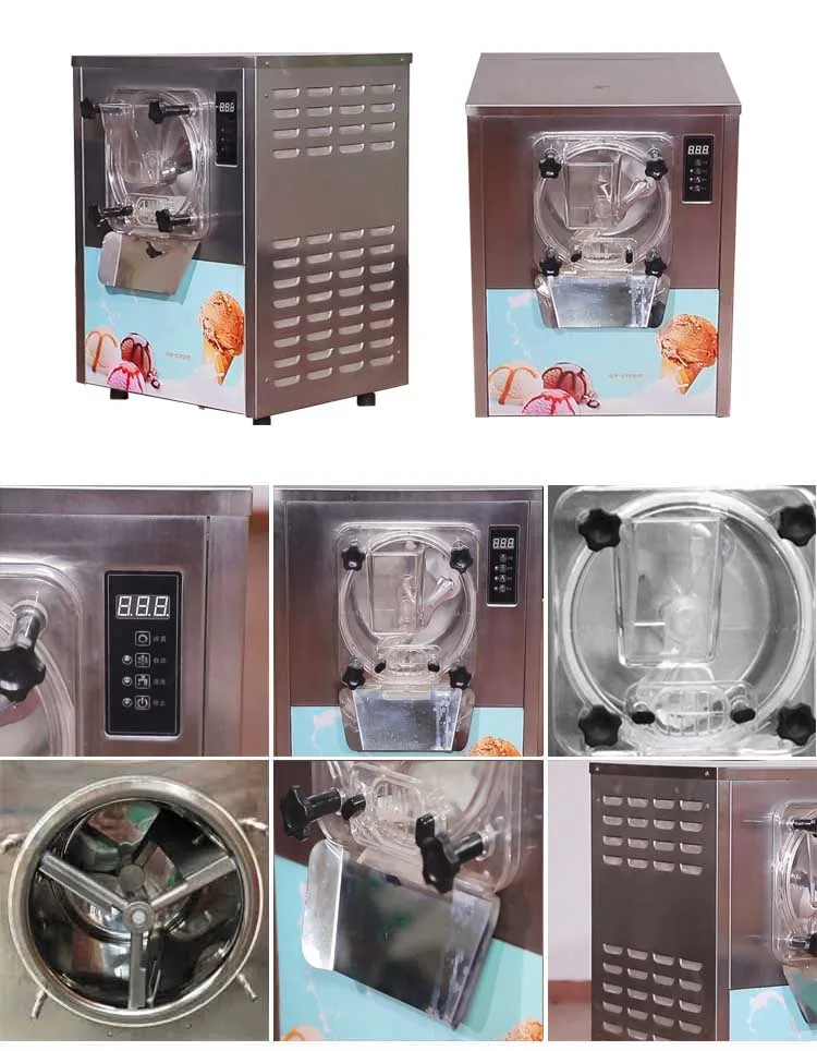 Gelato Machine 16-20L/H Batch Frozen Yogurt Ice-cream Making Commercial Ice Cream Maker Hard Ice Cream Machine for Business
