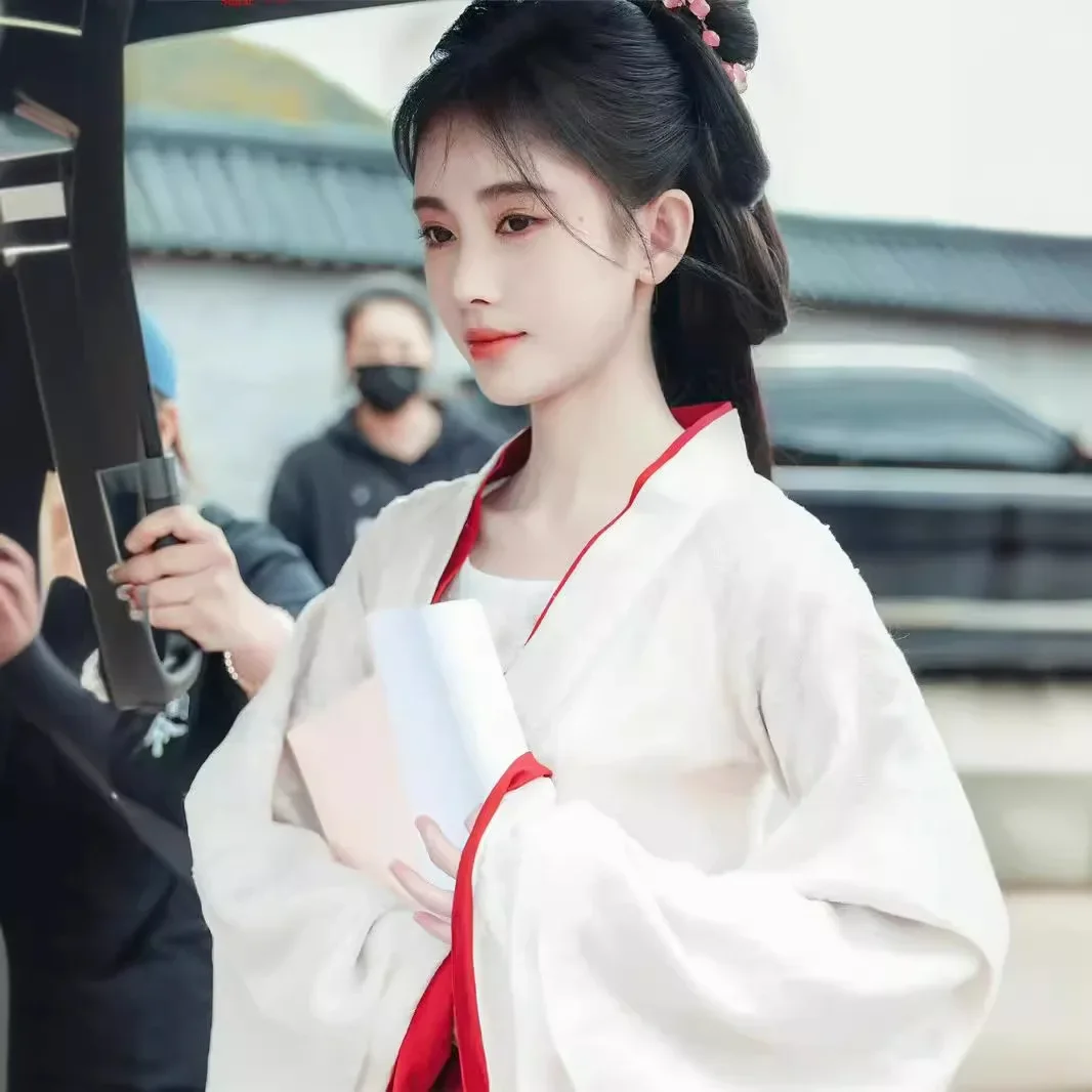 Hanfu-Vêtements anciens pour femmes, Wei Jin, Fée froide, Amélioration élégante, Photo