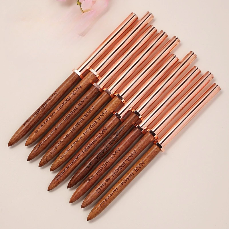 Pluma de fototerapia con pegamento para uñas, pincel de Gel UV, pincel acrílico, pinceles profesionales para decoración de uñas, pincel para pintar y dibujar, herramientas de manicura