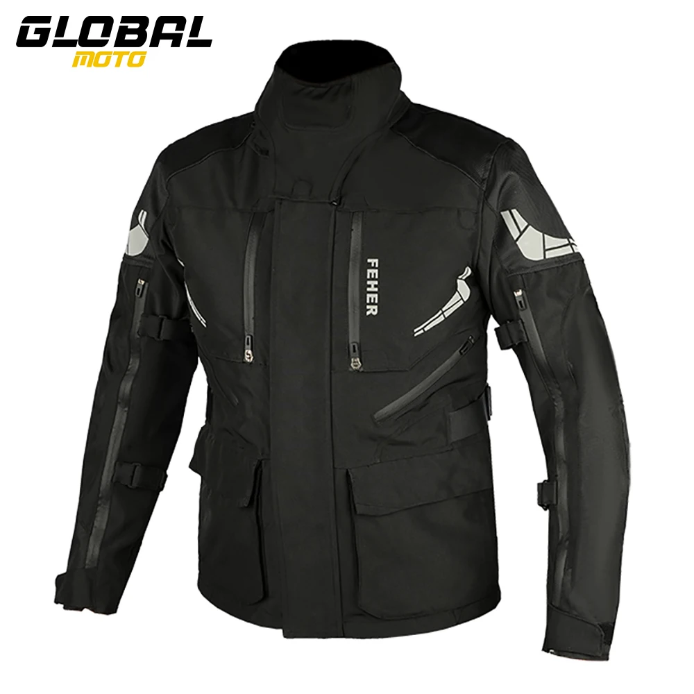 Four Seasons Rally Clothes Windproof Warm Motorcycle Jacket Reflective Waterproof Motocross Riding Protective Jacket