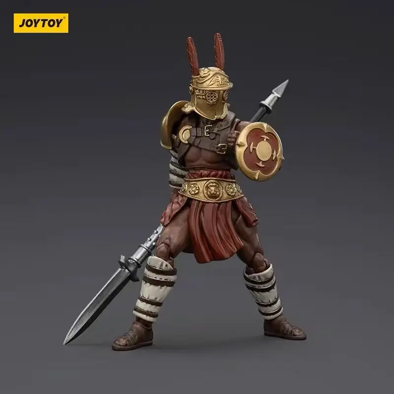 JOYTOY Roman Gladiator 1:18 Scale Articulated Action Figures Set of 5 Ancient Warrior Model Dolls for Adult Collectors And