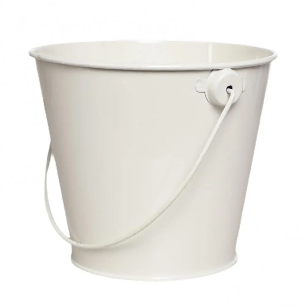 Ferro Pendurado Flower Pot, Wall Vertical Bucket Holder, Barrel Supply, Mini Metal Basket, Decor de estanho removível, Jardim Varanda