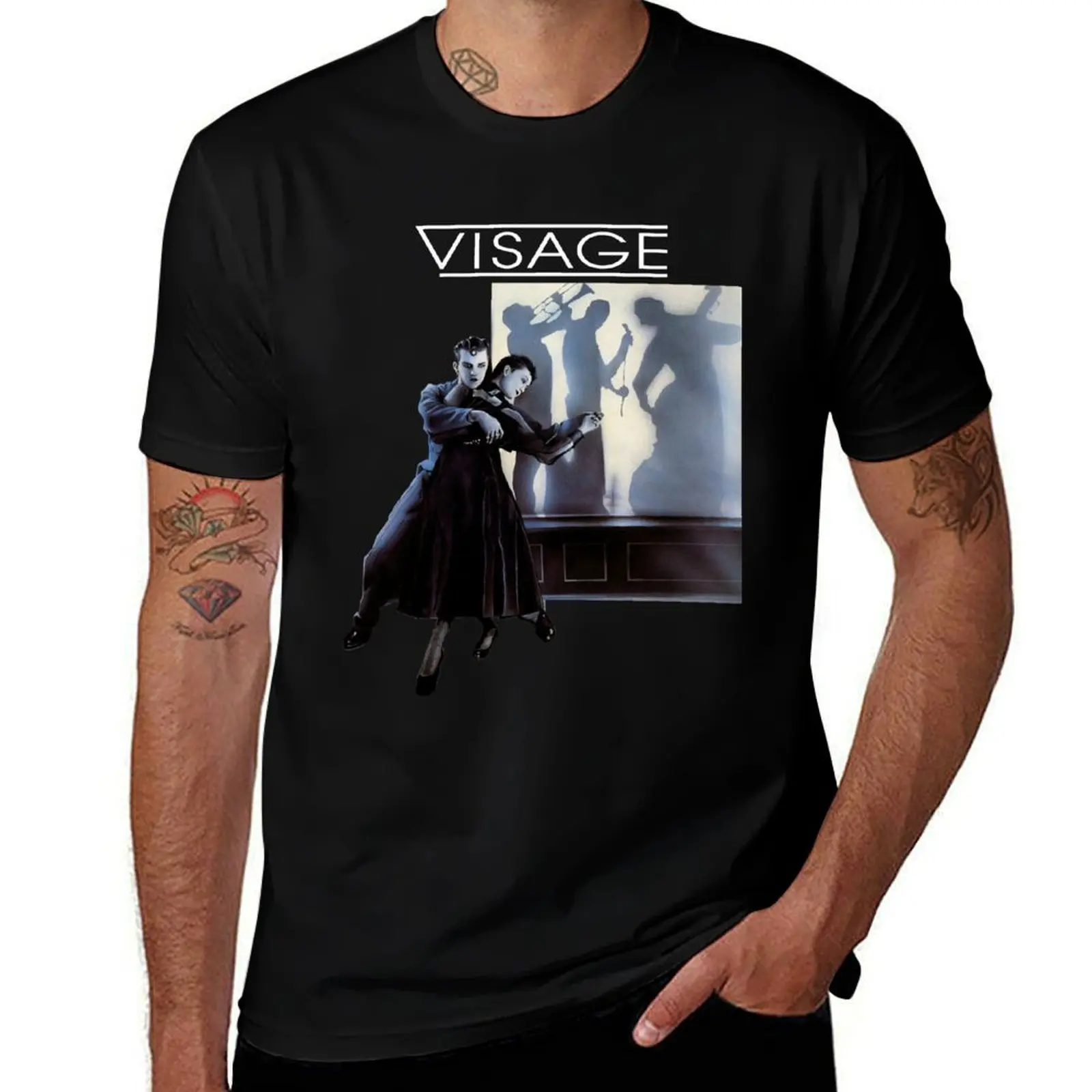 

art t custom print design 80's T-Shirt band new Retro wave Steve Visage punk album shirt art original Strange