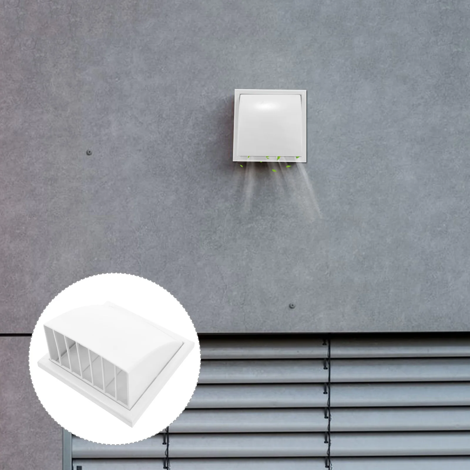 غطاء فتحة التهوية للمجفف للاستخدام الخارجي، غطاء تهوية خارجي من البلاستيك شديد التحمل لسقف المنزل أو فتحة عادم مجفف الحائط