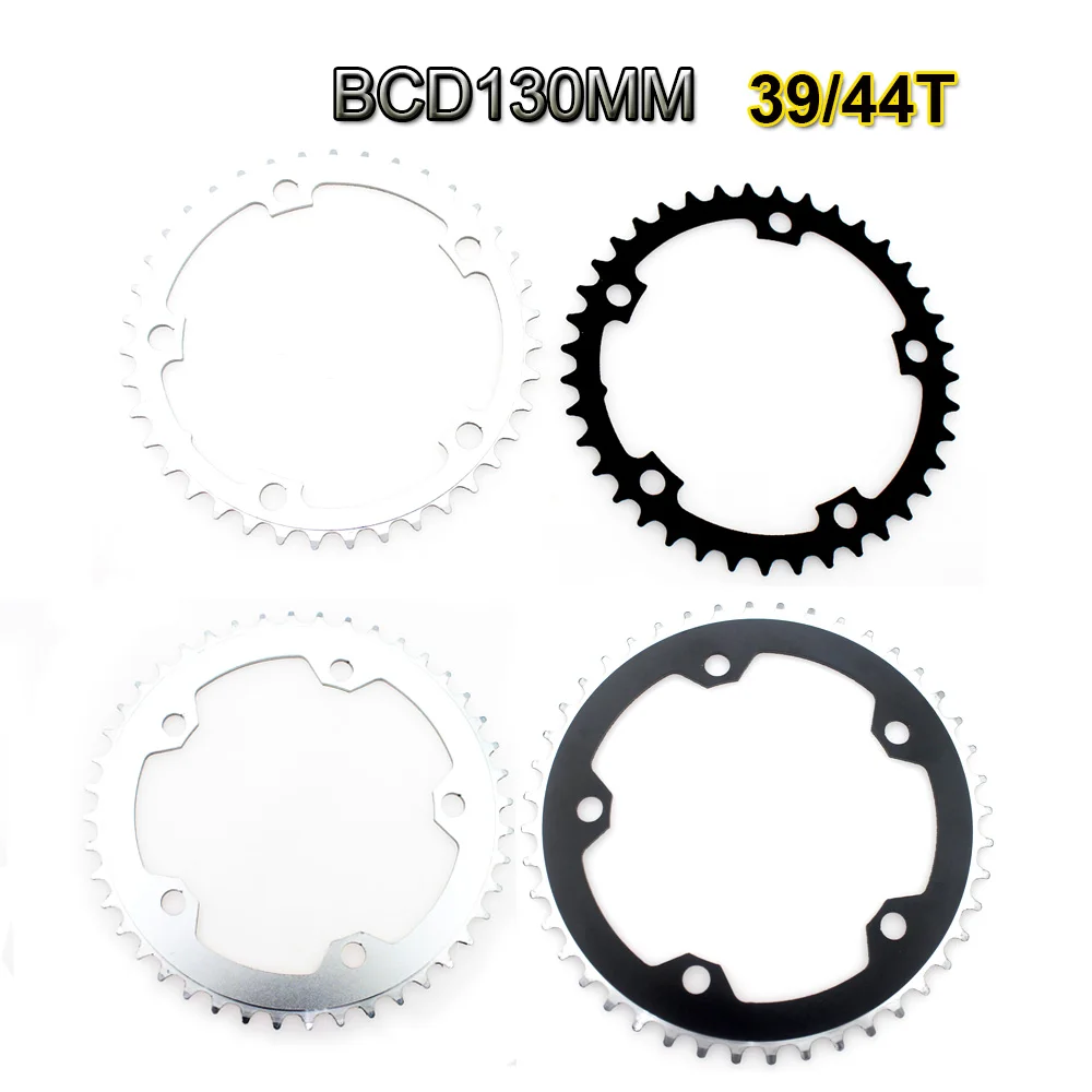 39T 44T 130 BCD Chainring Road Bicycle Fixed Gear Bike Folding Bike Chain Wheel Single Bicycle Chainwheel Bike Parts