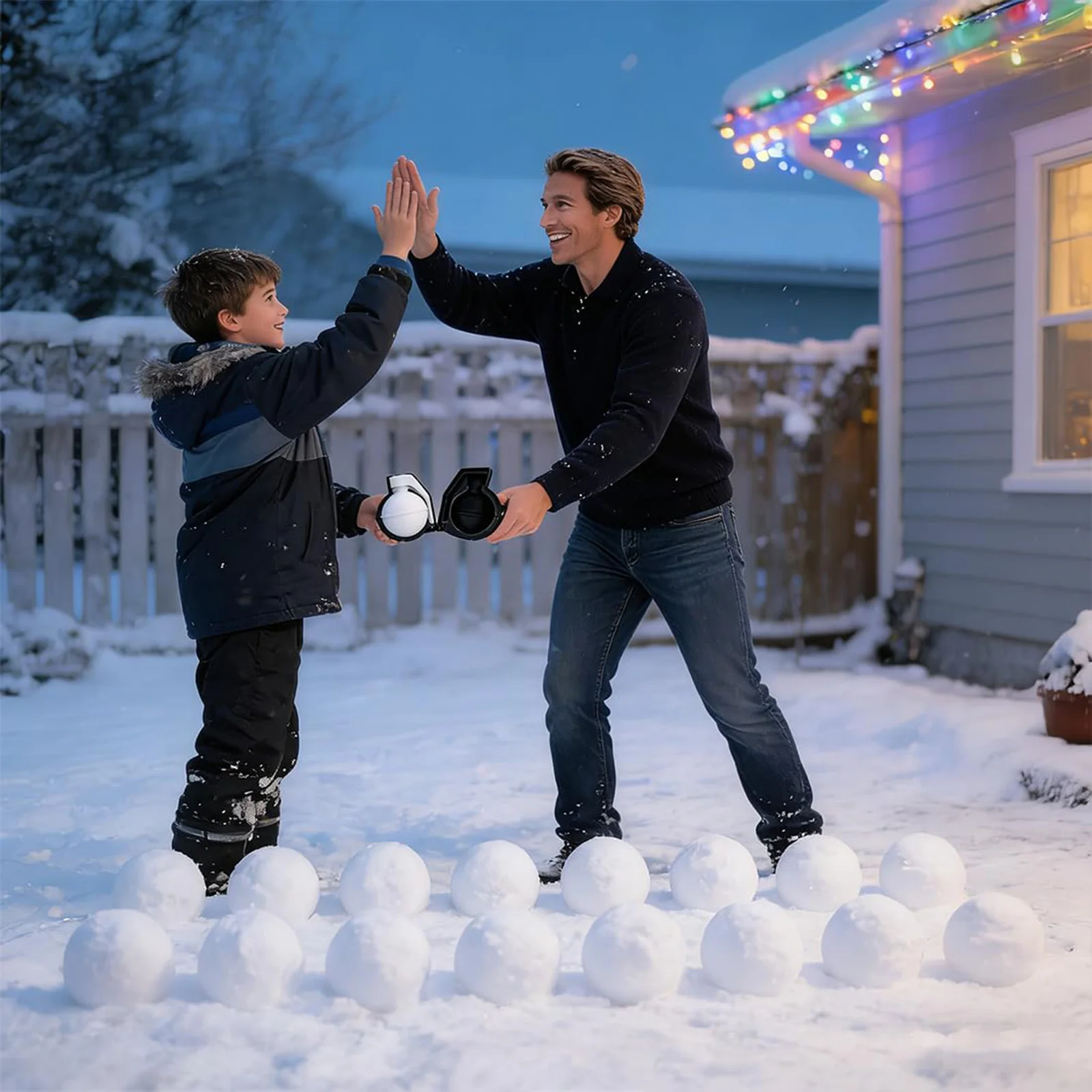 

Winter Outdoor Clip 3D Printed Snow-Nade Grenade Snowball Molds Creative Funny for Kids and Adults