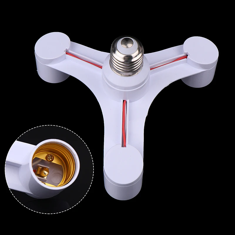 

Lamp Bulbs Socket For Photo Studio 3 In 1 E27 To 3-E27 Extended LED Lamp Bulbs Socket Splitter Adapter Holder
