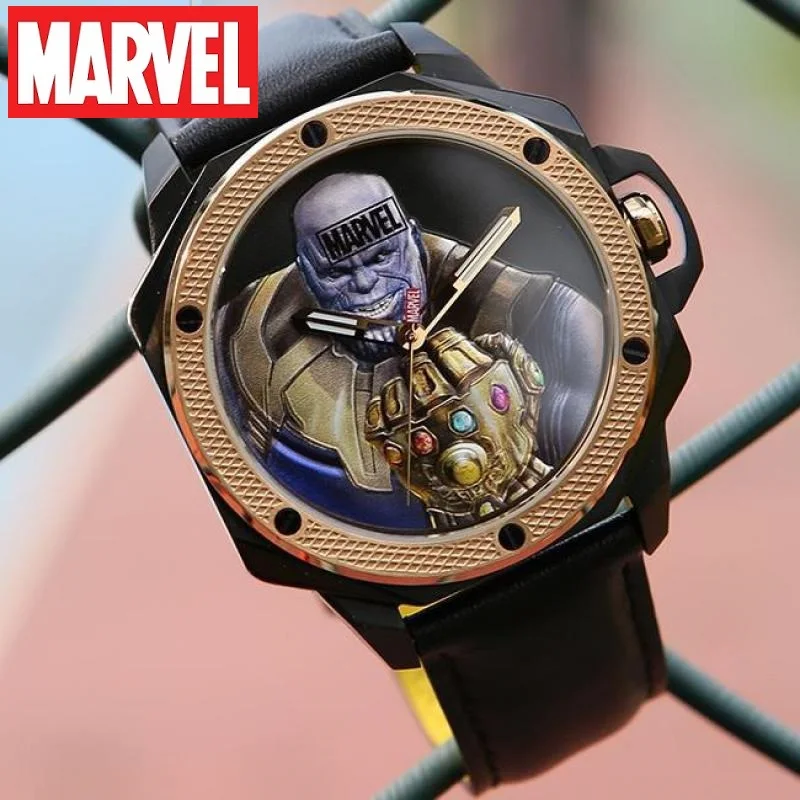 Marvel Avengers Thanos For Mens Watch Japan Quartz Wristwatch Coated Glass Waterproof Luminous Male Steel New Relogio Masculino