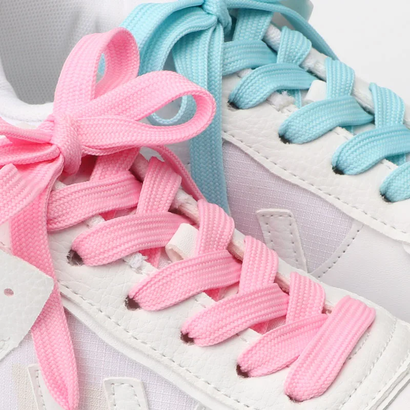 1 Pair Solid Flat Shoe Laces Canvas Shoelaces for Sneakers Woman Men Shoelace Classic Tennis Laces for AF1 Shoestrings